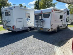 Burstner met fietsendrager