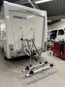 Chausson caravan met fietsendrager